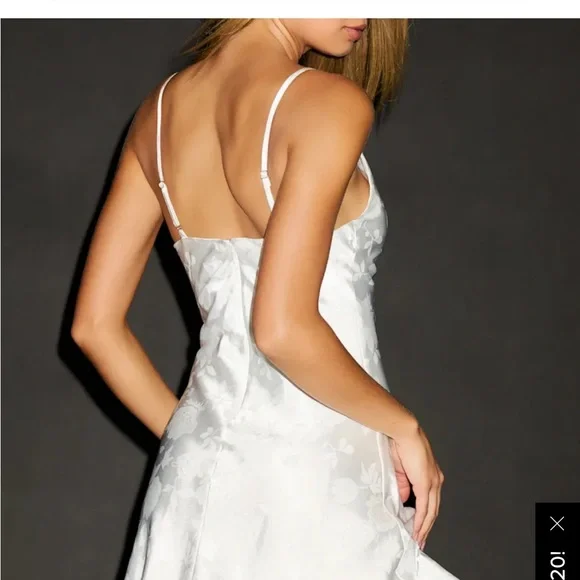 Lulus White Satin Slip Dress - Picture 2 of 4